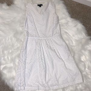 White eyelet dress